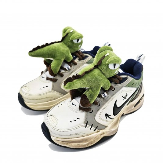 [ CUSTOM ] Air Monarch 4 Dinosaur Matcha Milk Green
